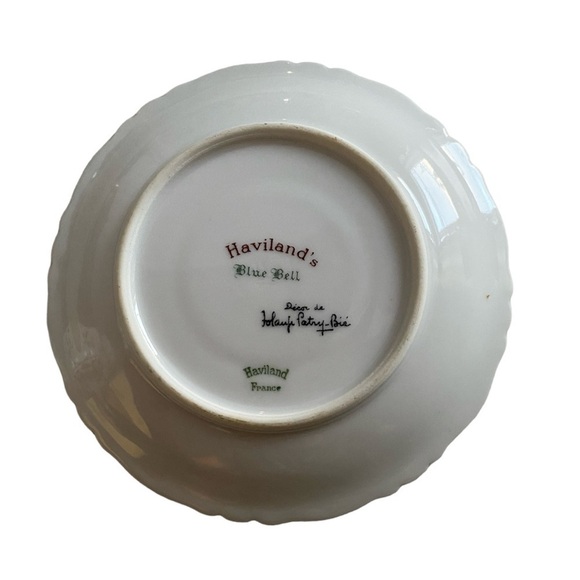 HAVILAND LIMOGES FRANCE BLUE BELL Cup & Saucer Sets X3 - Picture 10 of 12